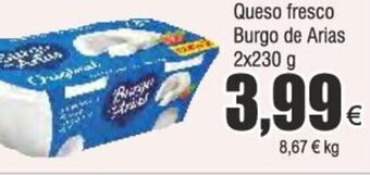 Froiz Queso fresco Burgo de Arias 2x230 g oferta