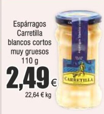 Froiz Espárragos Carretilla blancos cortos muy gruesos 110 g oferta