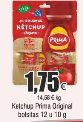 FROIZ Ketchup Prima Original bolsitas 12 u 10 g oferta