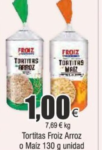 FROIZ Tortitas Froiz Arroz o Maíz 130 g unidad oferta