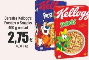 Froiz Cereales Kellogg's Frosties o Smacks 400 g unidad oferta
