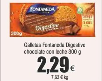 Froiz Galletas Fontaneda Digestive chocolate con leche 300 g oferta