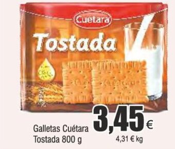 FROIZ Galletas Cuétara Tostada 800 g oferta