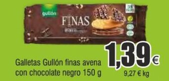Froiz Galletas Gullón finas avena con chocolate negro 150 g oferta