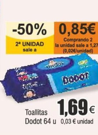 Froiz Toallitas Dodot 64 u oferta