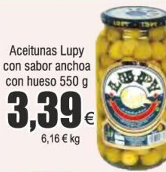 Froiz Aceitunas Lupy con sabor anchoa con hueso 550 g oferta