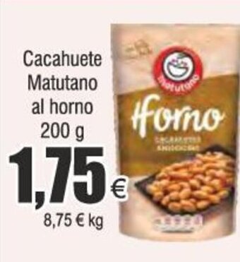 FROIZ Cacahuete Matutano al horno 200 g oferta