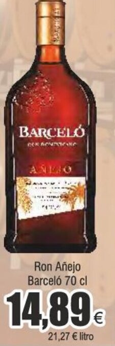 Froiz Ron Añejo Barceló 70 cl oferta