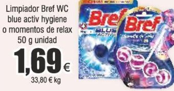 Froiz Limpiador Bref WC blue activ hygiene o momentos de relax 50 g unidad oferta