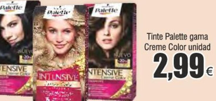 Froiz Tinte Palette gama Creme Color unidad oferta