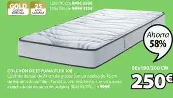 JYSK Colchón De Espuma Flex 100 oferta