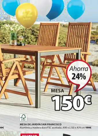 JYSK Mesa De Jardin San Francisco oferta