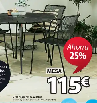 JYSK Mesa De Jardin Rangstrup oferta