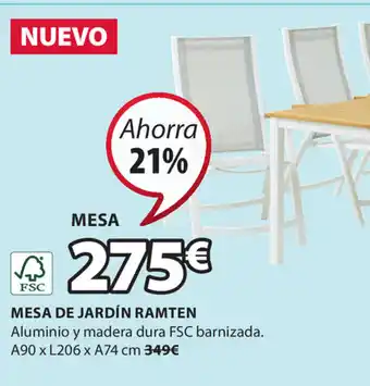 JYSK Mesa De Jardin Ramten oferta