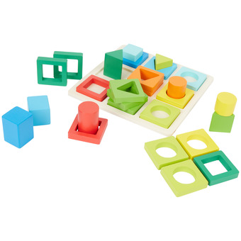 Action Puzle de formas de madera mini matters oferta