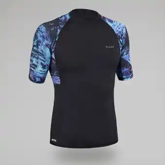 Decathlon Camiseta protección solar manga corta sostenible hombre top 500 negro oferta