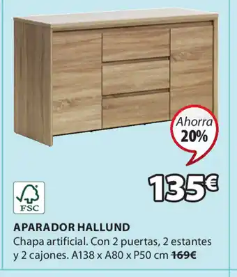 JYSK Aparador Hallund oferta