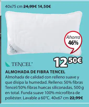 JYSK Almohada De Fibra Tencel 40x67 cm oferta