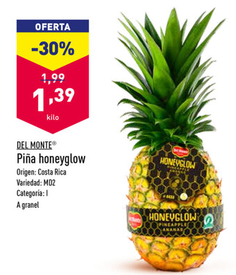 ALDI Del Monte Piña honeyglow oferta