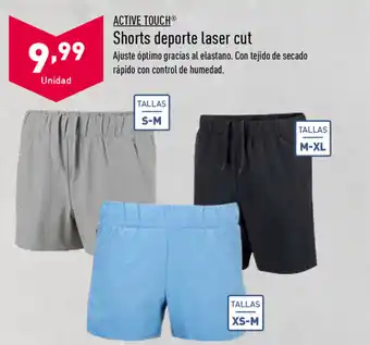 ALDI Actve Touch Shorts deporte laser cut oferta