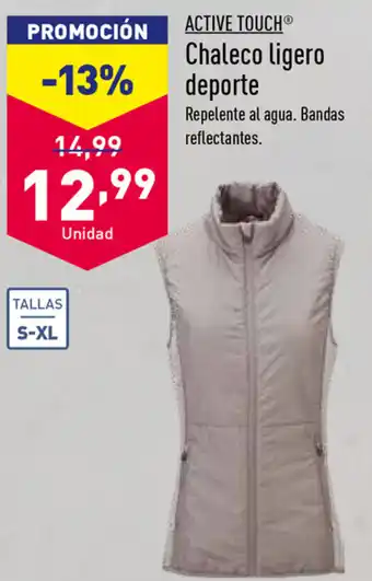 ALDI Active Touch Chaleco ligero deporte oferta