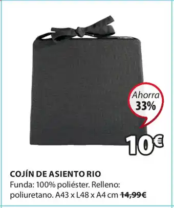 JYSK Cojín De Asiento Rio A43 x L48 x A4 cm oferta