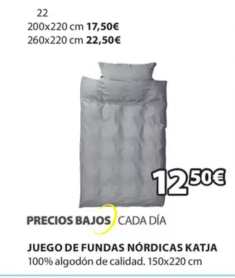 JYSK Juego de Fundas Nórdicas Katja 150x220cm oferta