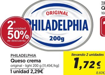 Hiper Usera PHILADELPHIA Queso crema oferta