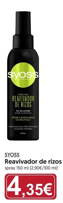 Hiper Usera SYOSS Reavivador de rizos oferta
