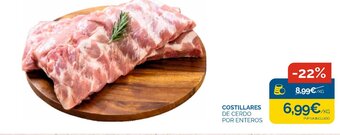 Cash Ecofamilia COSTILLARES DE CERDO POR ENTEROS oferta