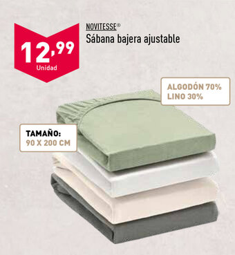 ALDI Sábana bajera ajustable oferta