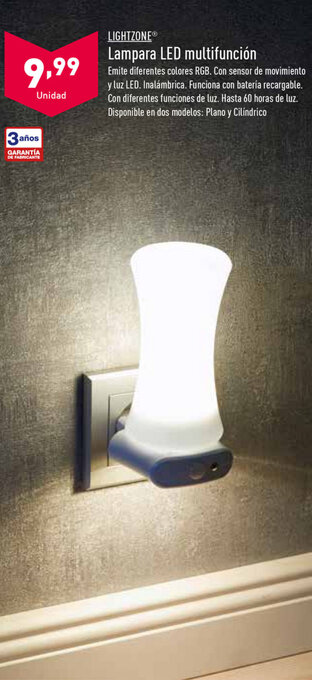 ALDI Lampara LED multifuncion oferta