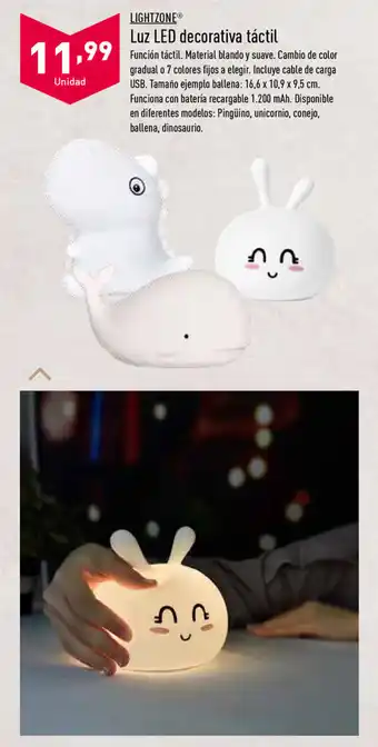 ALDI Luz LED decorative táctil oferta