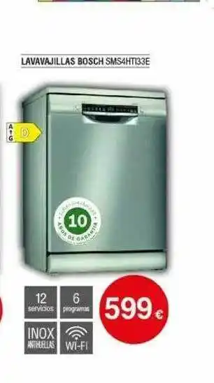 Milar Lavavajillas Bosch Sms4hti33e oferta