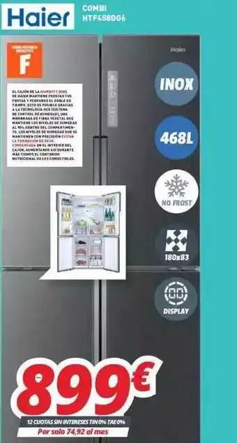 Mi electro Haier Combi Htf458dg6 oferta