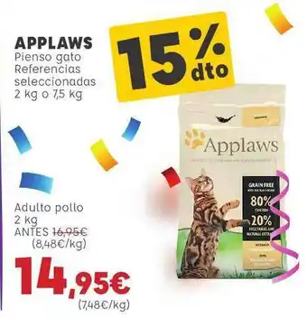 Kiwoko Applaws Pienso Gato Referencias Seleccionadas 2kg oferta
