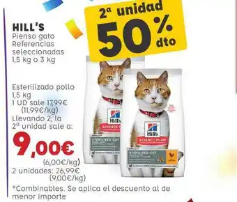 Kiwoko Hill's Pienso Gato Referencias Seleccionadas 1,5kg oferta