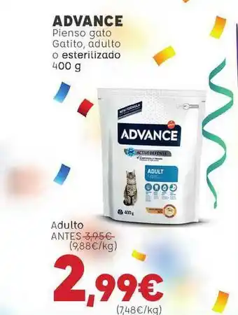 Kiwoko Advance Pienso Gato Gatilo Adulto O Esterilizado 400g oferta
