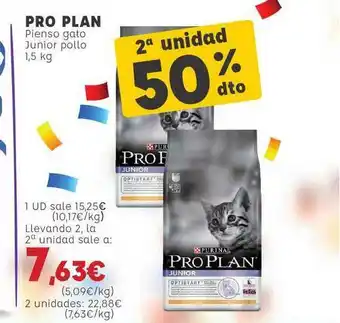 Kiwoko Pro Plan Pienso Gato Junior Pollo 1,5kg oferta