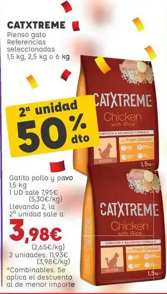 Kiwoko Catxtreme Pienso Gato Referencias Seleccionadas 1,5kg oferta