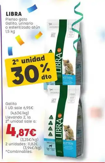 Kiwoko Libra Pienso Gato Gatilo Urinario O Esterilizado Atún 1,5kg oferta