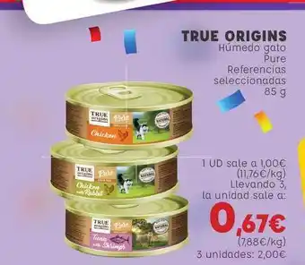 Kiwoko True Origins Húmedo Gato Pure Referencias Seleccionadas 85g oferta