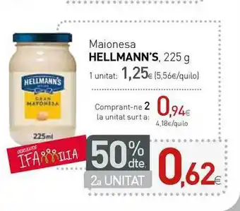 Condis Maionesa Hellmann's 225g oferta