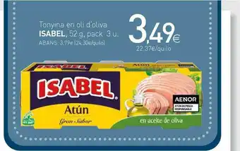 Condis Isabel Tonyina En Oli D'oliva 52g oferta