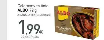 Condis Albo Calamars En Tinta 72g oferta