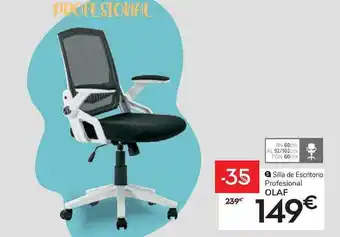 Conforama Olaf Silla De Escritorio Profesional oferta
