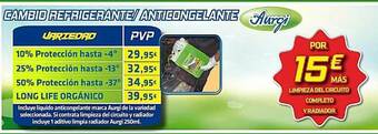 Aurgi Cambio Refrigerante Anticongelante Aurgi oferta