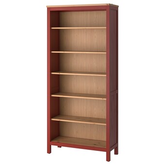 IKEA Hemnes librería, tinte rojo/tinte marrón claro, 90x197 cm oferta