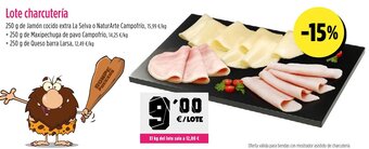 AhorraMas Lote charcutería oferta