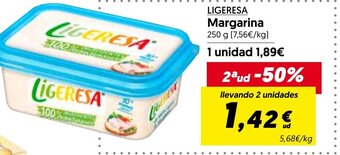 Hiper Usera LIGERESA Margarina oferta